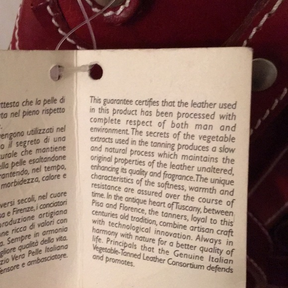 I Medici red leather backpack bag - Picture 6 of 6